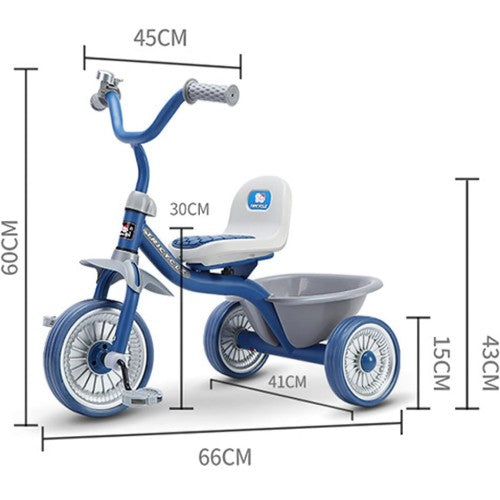 Kids Tricycle, Learning Balance Tricycle with Steel Frame, Adjustable Seat, Storage Bin, Silent Tires for Kids, 2 to 6 Year Old Kids Tricycle, Learning Balance Tricycle with Steel Frame, Adjustable Seat, Storage Bin, Silent Tires for Kids, 2 to 6 Year Old